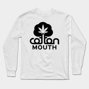 Cotton Mouth Black Logo Long Sleeve T-Shirt